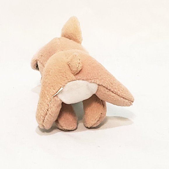 Miniature Dog Puppy Tan White Brown Plush Stuffed Animal 4" - Picture 4 of 4